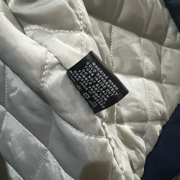 NWT Dallas cowboy jacket ultra game quilt line full snap navy blue medium